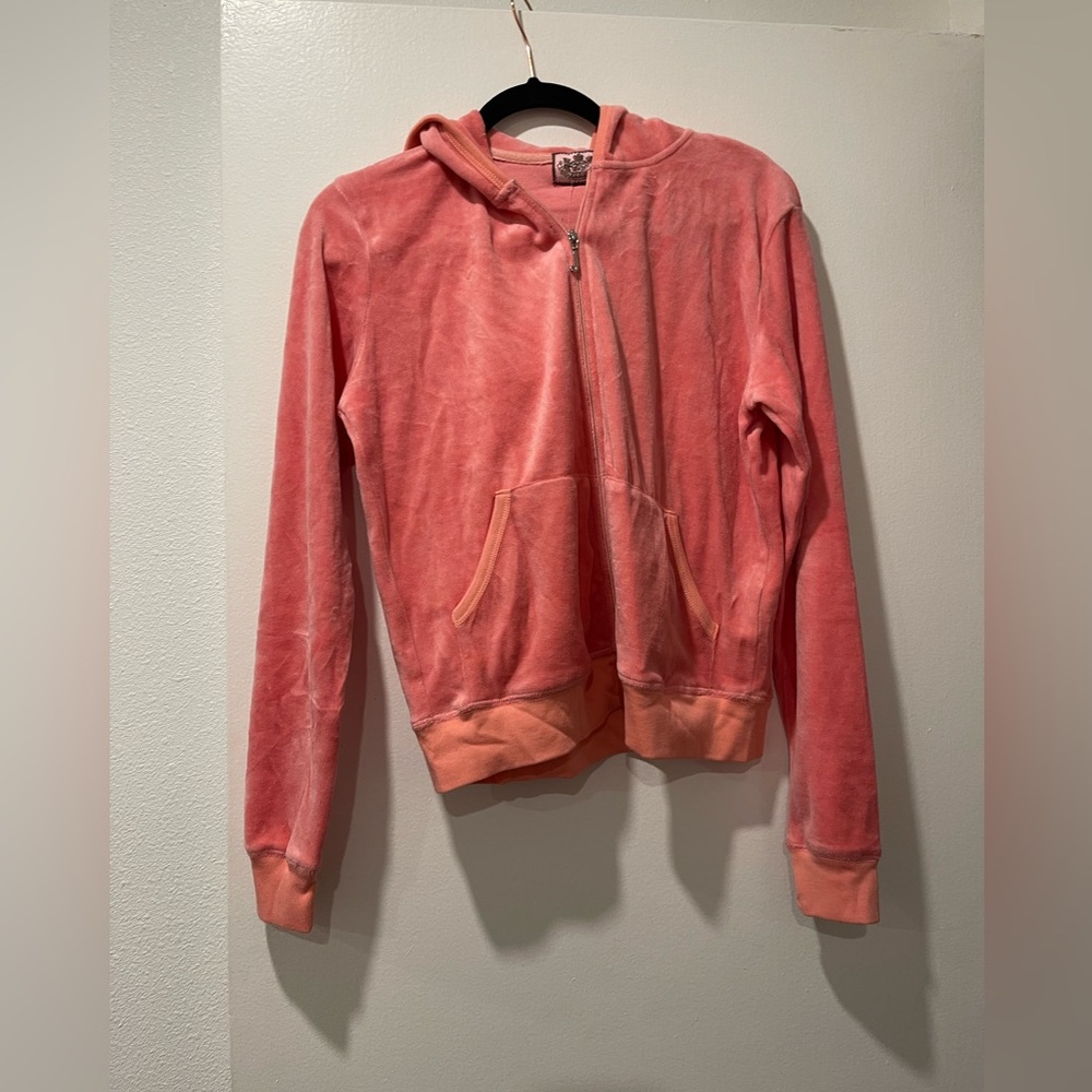 Juicy Couture Coral Velour‎ Hoodie
